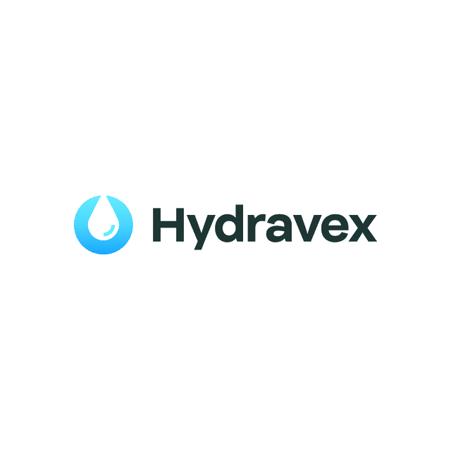 Hydravex.com logo, a brandable .com business name for sale