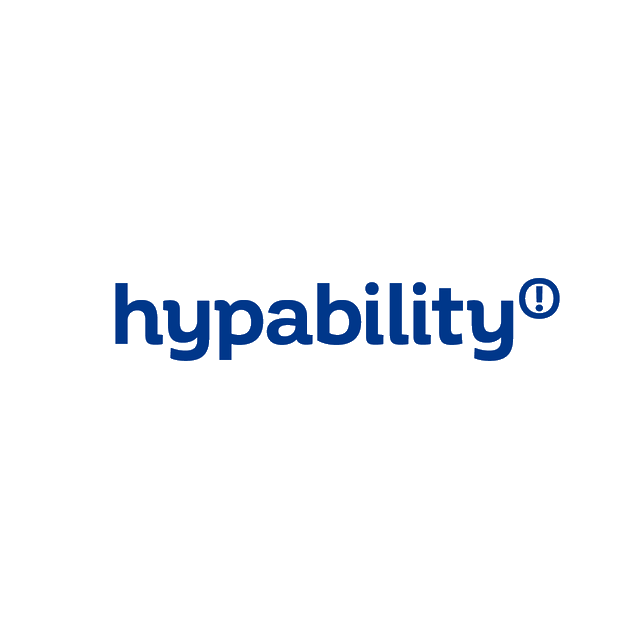Hypability.com logo, a brandable .com business name for sale