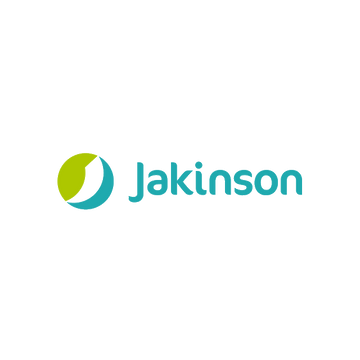Jakinson.com logo, a brandable .com business name for sale