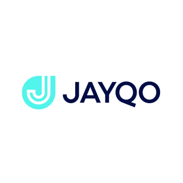 Jayqo.com logo, a brandable .com business name for sale
