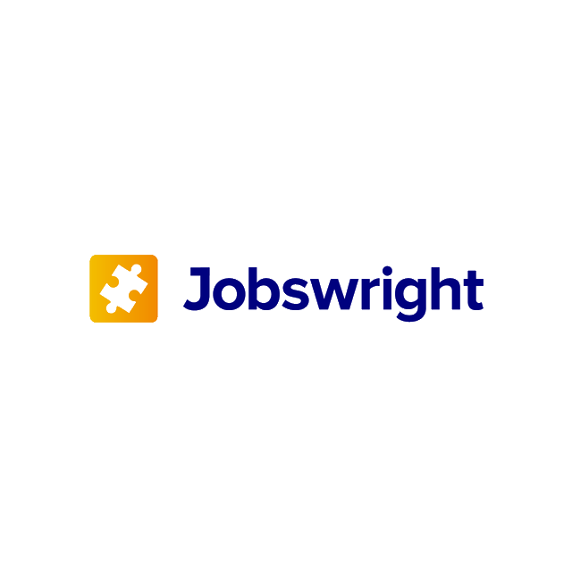 Jobswright.com logo, a brandable .com business name for sale