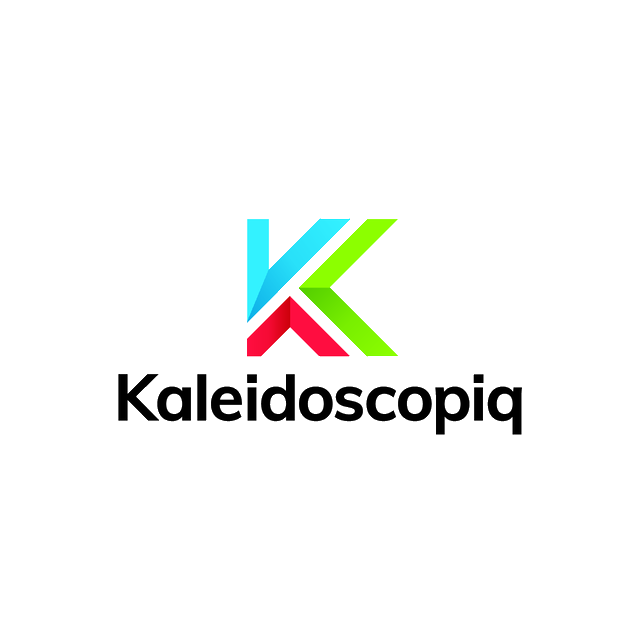 Kaleidoscopiq.com logo, a brandable .com business name for sale