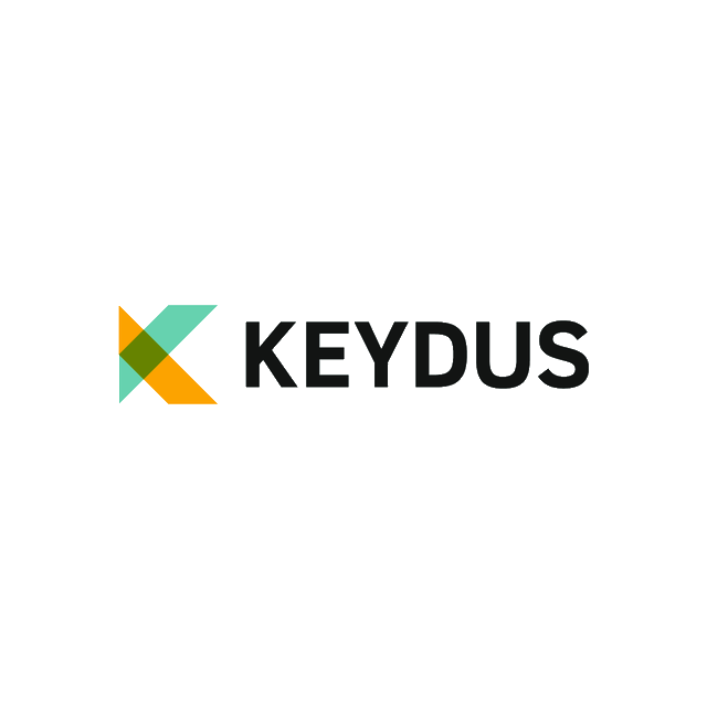 Keydus.com logo, a brandable .com business name for sale