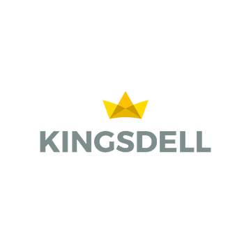 Kingsdell.com logo, a brandable .com business name for sale