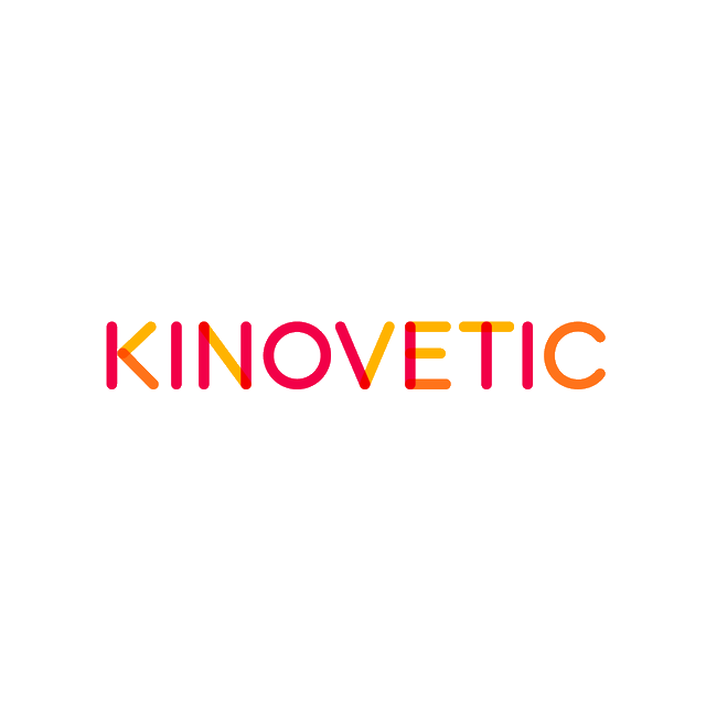 Kinovetic.com logo, a brandable .com business name for sale