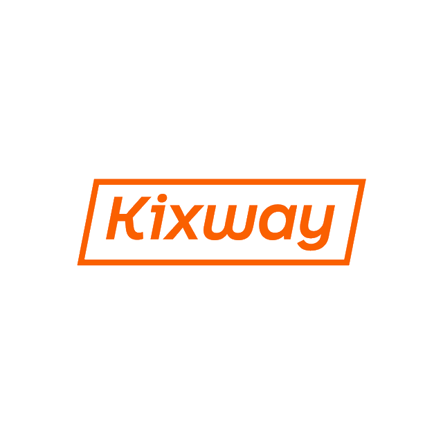 Kixway.com logo, a brandable .com business name for sale