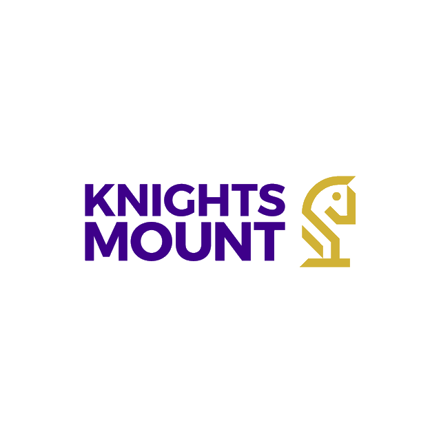 Knightsmount.com logo, a brandable .com business name for sale