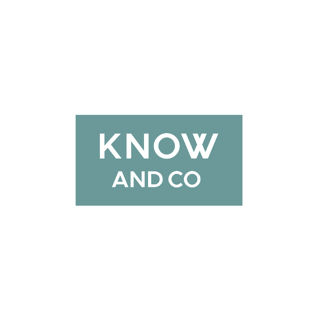 KnowAndCo.com logo, a brandable .com business name for sale