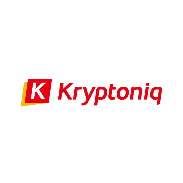 Kryptoniq.com logo, a brandable .com business name for sale