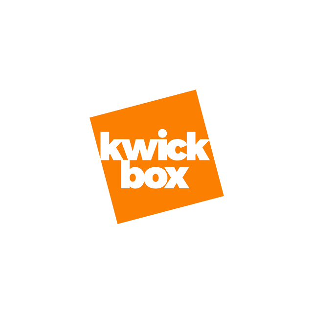 Kwickbox.com logo, a brandable .com business name for sale