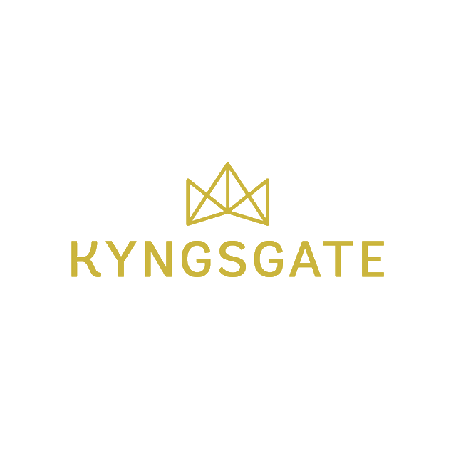 Kyngsgate.com logo, a brandable .com business name for sale