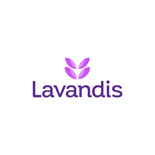 Lavandis.com logo, a brandable .com business name for sale