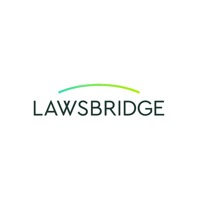 Lawsbridge.com logo, a brandable .com business name for sale