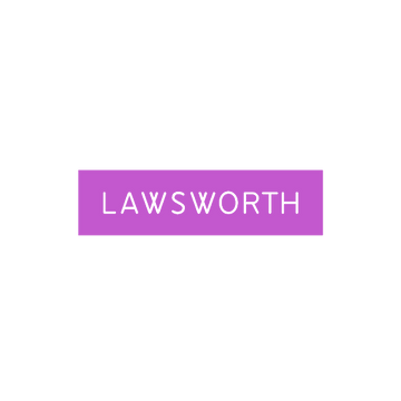 Lawsworth.com logo, a brandable .com business name for sale
