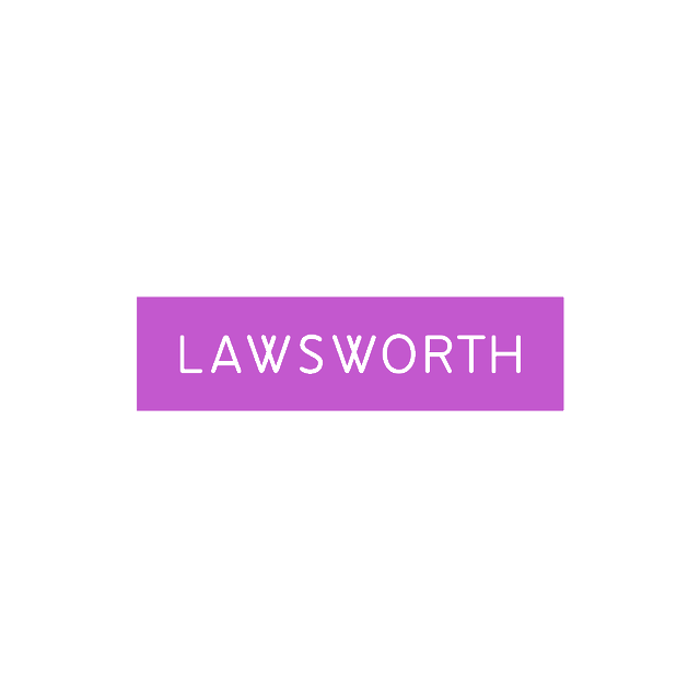 Lawsworth.com logo, a brandable .com business name for sale