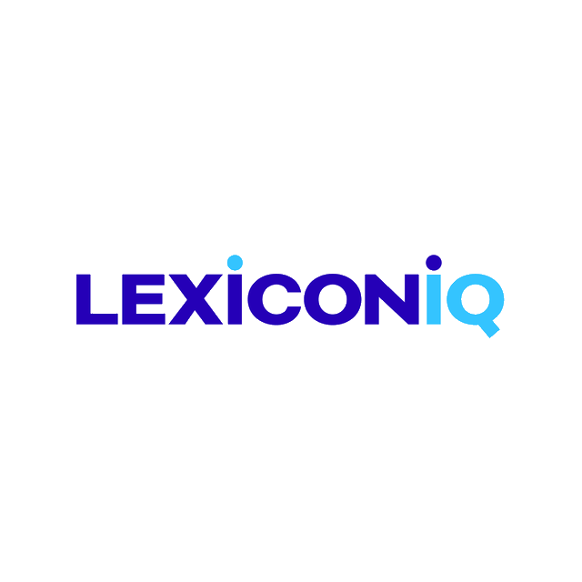 Lexiconiq.com logo, a brandable .com business name for sale