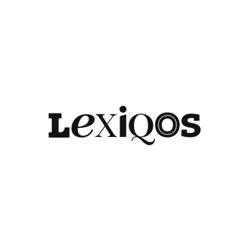 Lexiqos.com logo, a brandable .com business name for sale