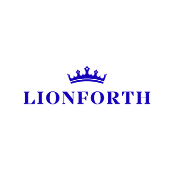 Lionforth.com logo, a brandable .com business name for sale