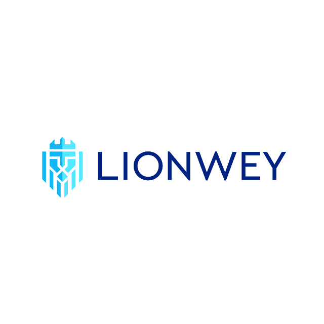 Lionwey.com logo, a brandable .com business name for sale