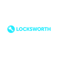 Locksworth.com logo, a brandable .com business name for sale
