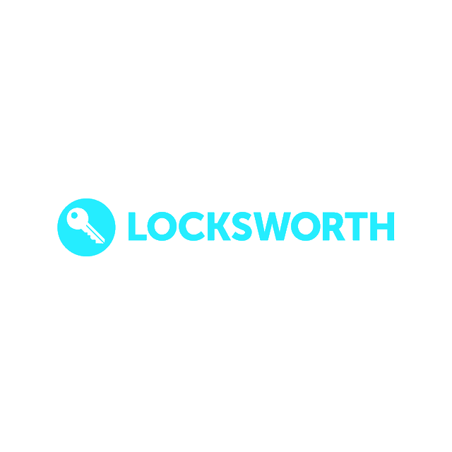 Locksworth.com logo, a brandable .com business name for sale