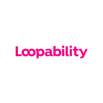 Loopability.com logo, a brandable .com business name for sale
