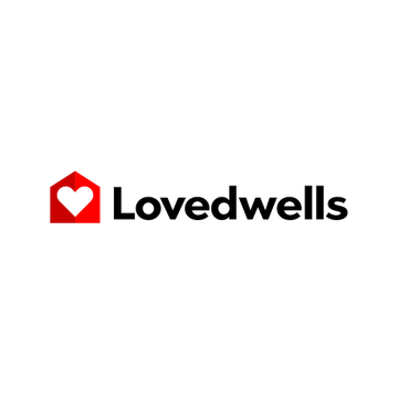 Lovedwells.com logo, a brandable .com business name for sale