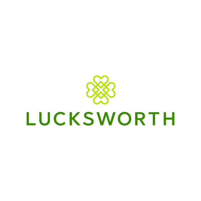Lucksworth.com logo, a brandable .com business name for sale