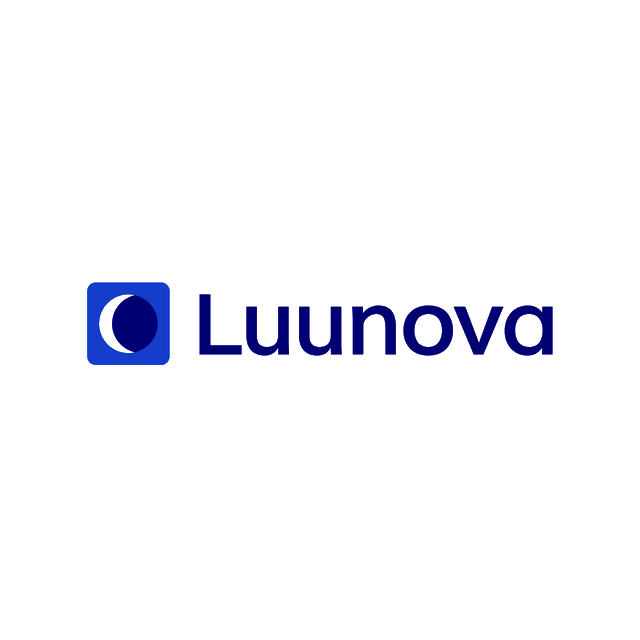 Luunova.com logo, a brandable .com business name for sale