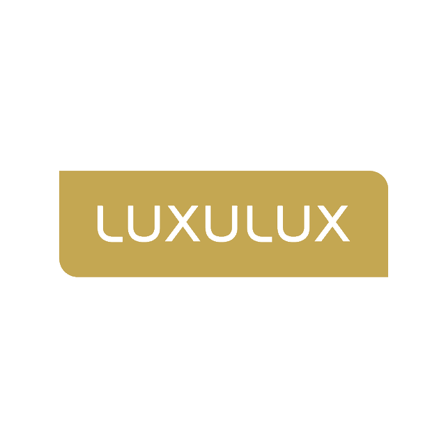 Luxulux.com logo, a brandable .com business name for sale