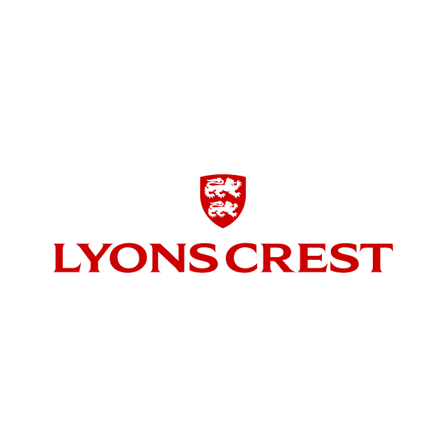 LyonsCrest.com logo, a brandable .com business name for sale