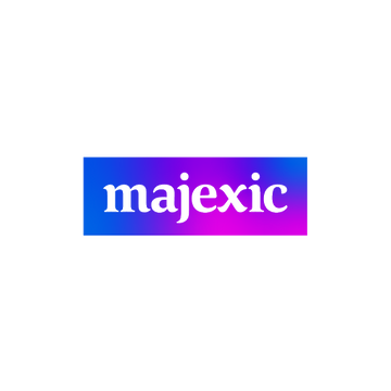 Majexic.com logo, a brandable .com business name for sale
