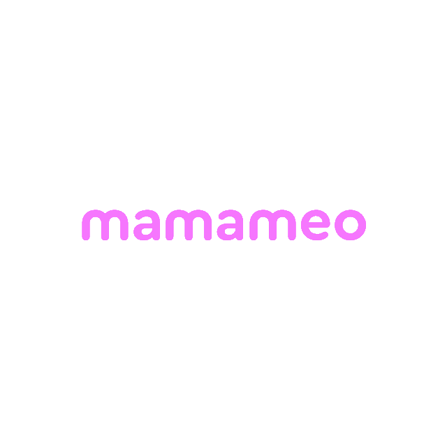 Mamameo.com logo, a brandable .com business name for sale