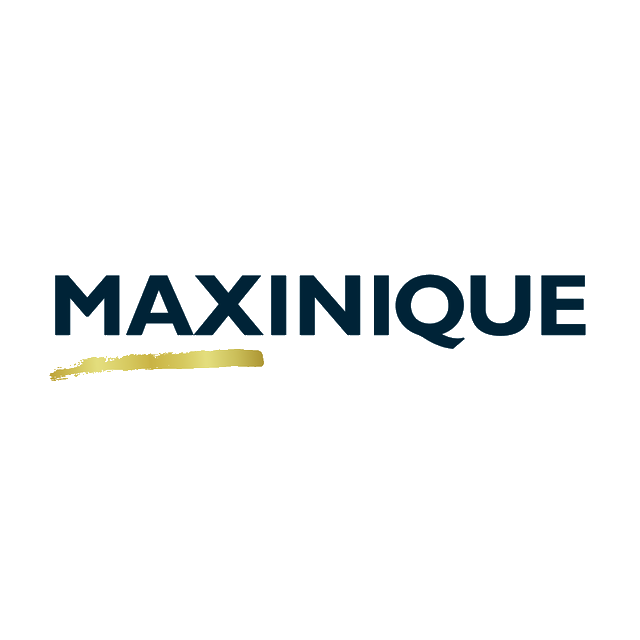 Maxinique.com logo, a brandable .com business name for sale