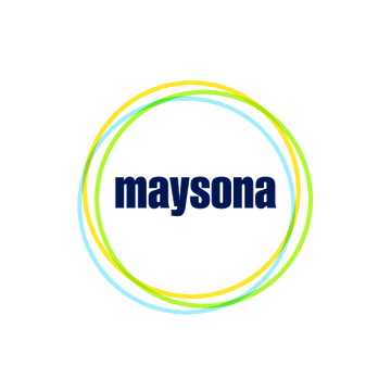 Maysona.com logo, a brandable .com business name for sale
