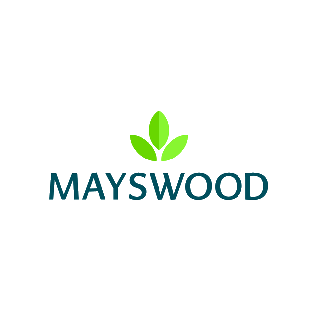Mayswood.com logo, a brandable .com business name for sale