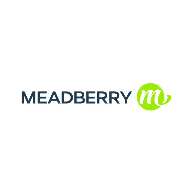 Meadberry.com logo, a brandable .com business name for sale