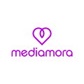 Mediamora.com logo, a brandable .com business name for sale