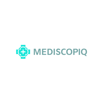 Mediscopiq.com logo, a brandable .com business name for sale