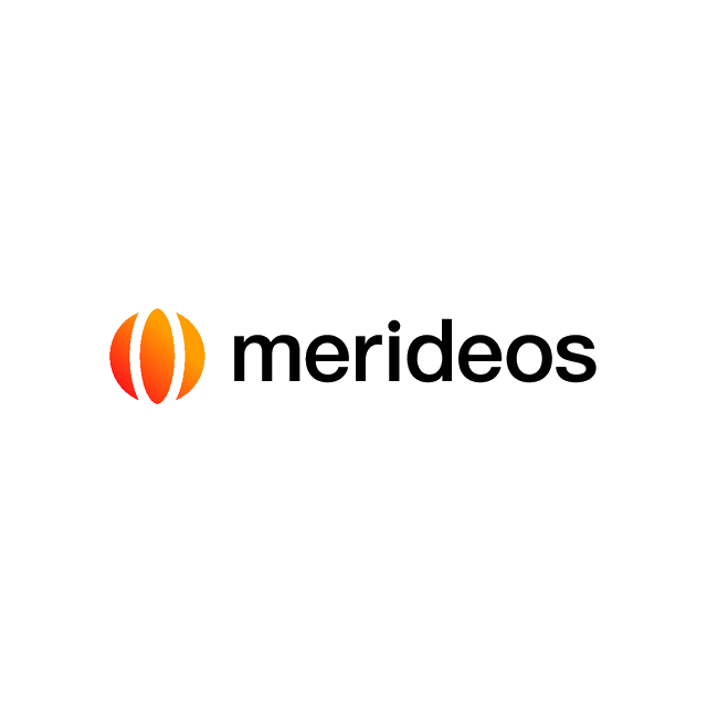 Merideos.com logo, a brandable .com business name for sale