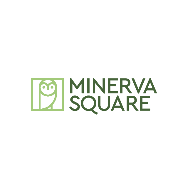 MinervaSquare.com logo, a brandable .com business name for sale