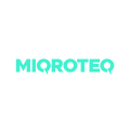 Miqroteq.com logo, a brandable .com business name for sale