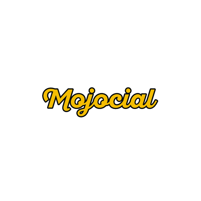 Mojocial.com logo, a brandable .com business name for sale