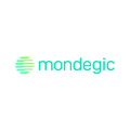 Mondegic.com logo, a brandable .com business name for sale
