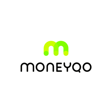 Moneyqo.com logo, a brandable .com business name for sale