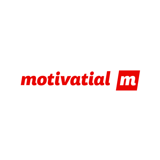 Motivatial.com logo, a brandable .com business name for sale