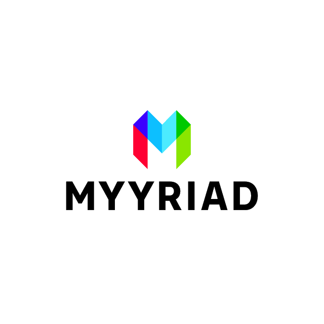 Myyriad.com logo, a brandable .com business name for sale
