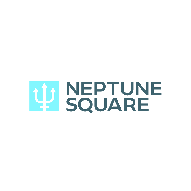 NeptuneSquare.com logo, a brandable .com business name for sale