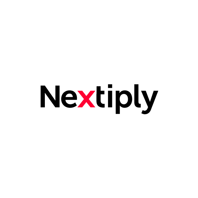 Nextiply.com logo, a brandable .com business name for sale