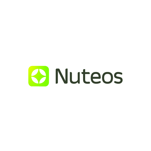 Nuteos.com logo, a brandable .com business name for sale